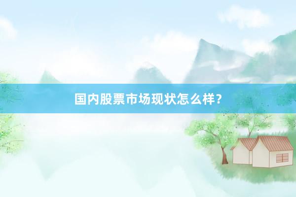 国内股票市场现状怎么样？