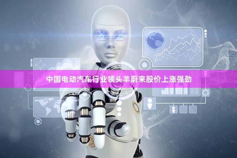中国电动汽车行业领头羊蔚来股价上涨强劲