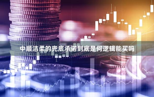 中顺洁柔的兜底承诺到底是何逻辑能买吗