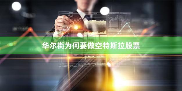 华尔街为何要做空特斯拉股票