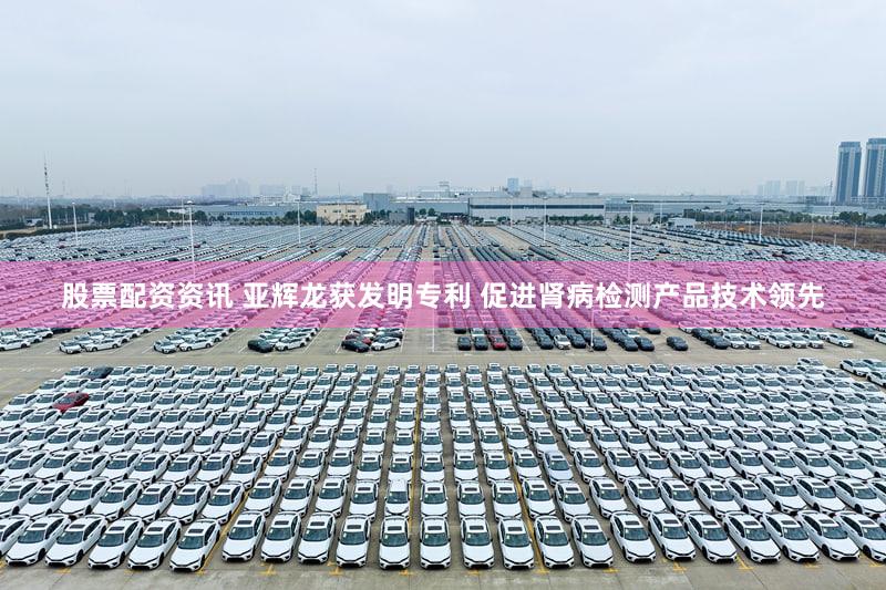 股票配资资讯 亚辉龙获发明专利 促进肾病检测产品技术领先