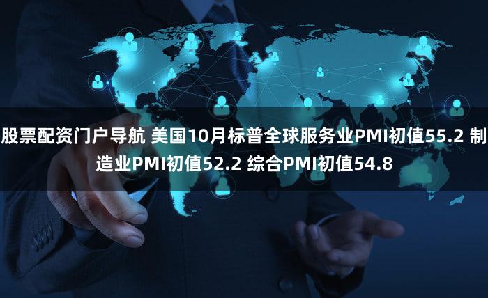 股票配资门户导航 美国10月标普全球服务业PMI初值55.2 制造业PMI初值52.2 综合PMI初值54.8